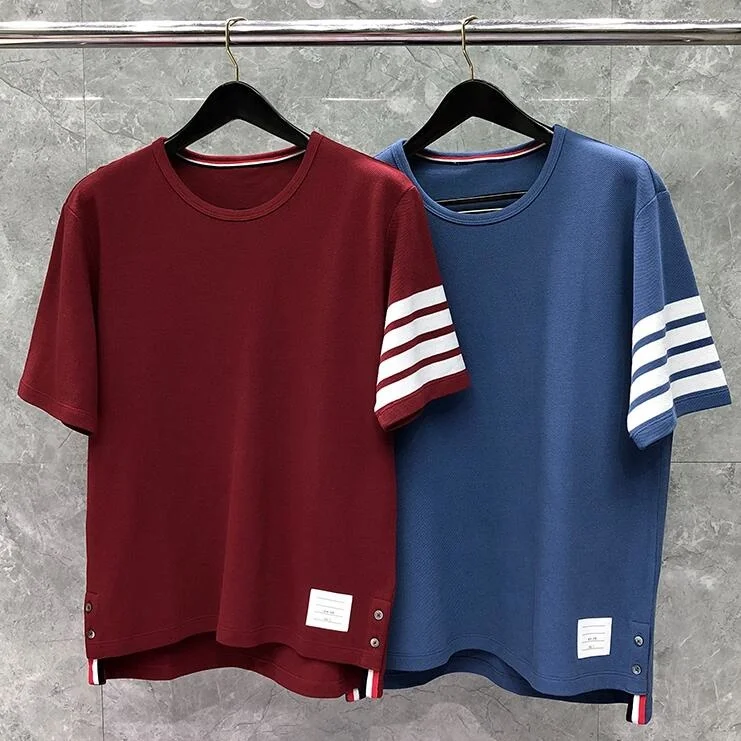 

Fashion 2021 Brand T-Shirt Men Women Short Sleeve Casual Clothing Summer Blue red O-neck Cotton Shirts Ins