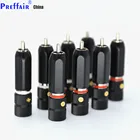 4х Блокировка родиевое покрытие RCA разъем 9 мм кабель Phono медный разъем HiFi