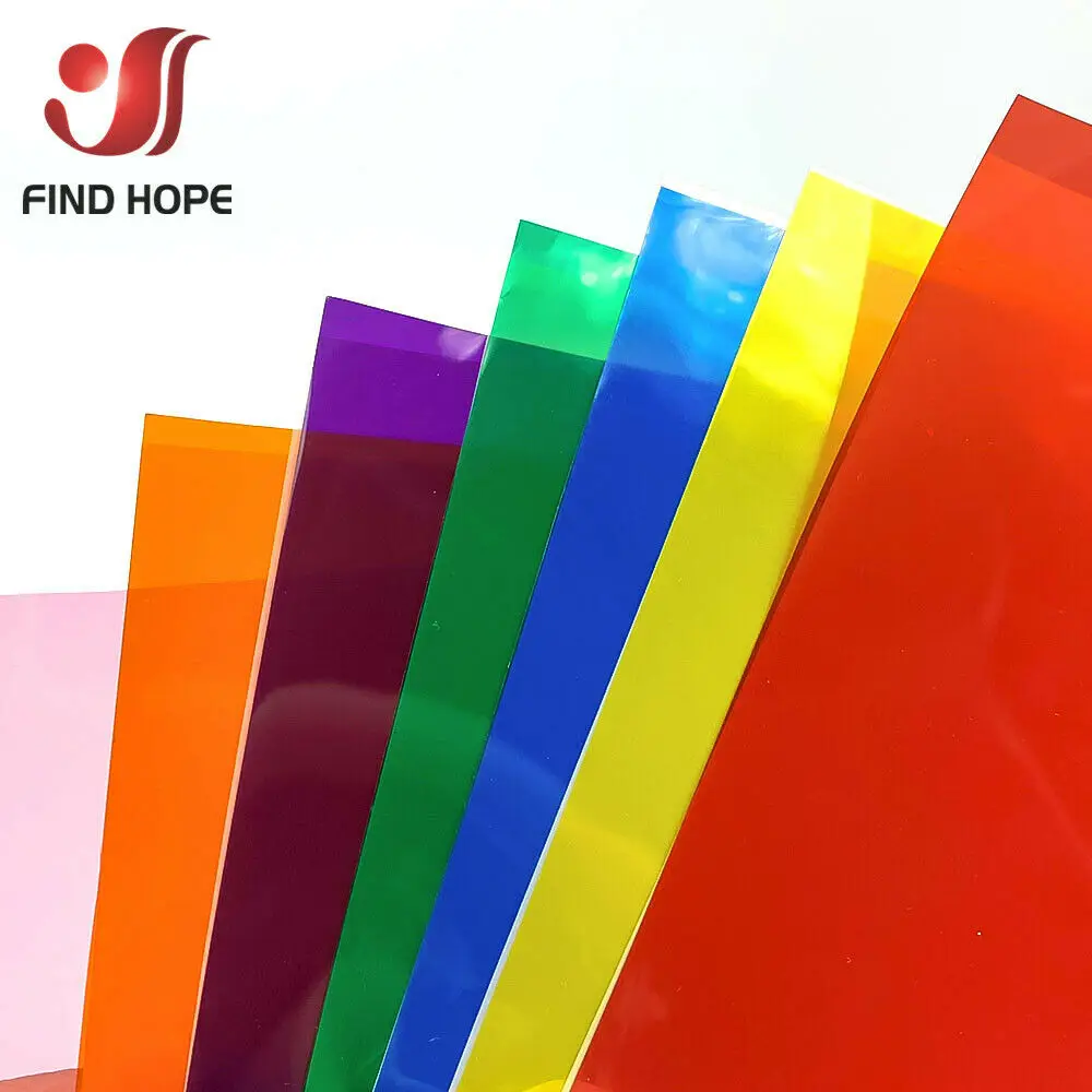 Прозрачная цветная пленка для окон А4 ПЭТ тонировка стекла самоклеящийся Декор