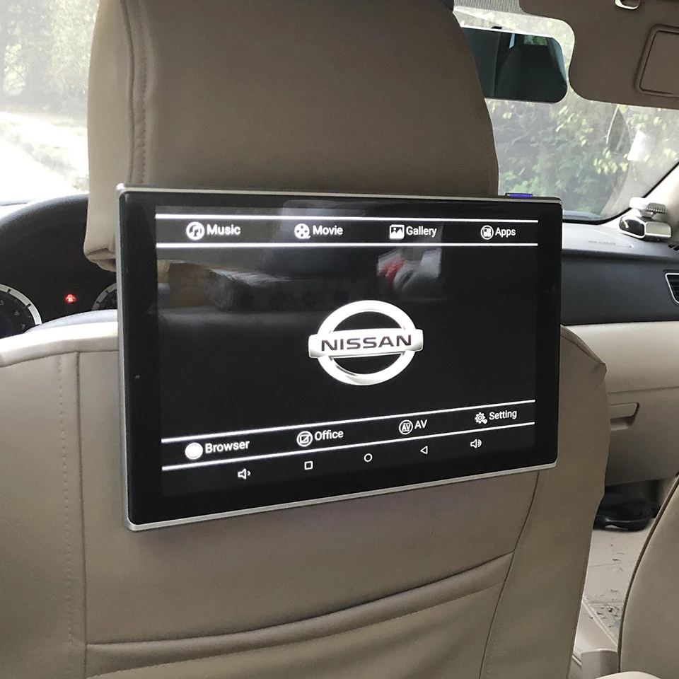 Монитор на подголовник InCar для Nissan Livina Tiida C Gear Sylphy Teana Geniss Qashqai Paladin X Trail