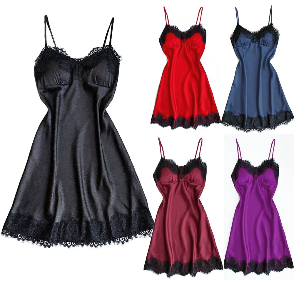 

Sexy V-neck lace suspender Pajama underwear