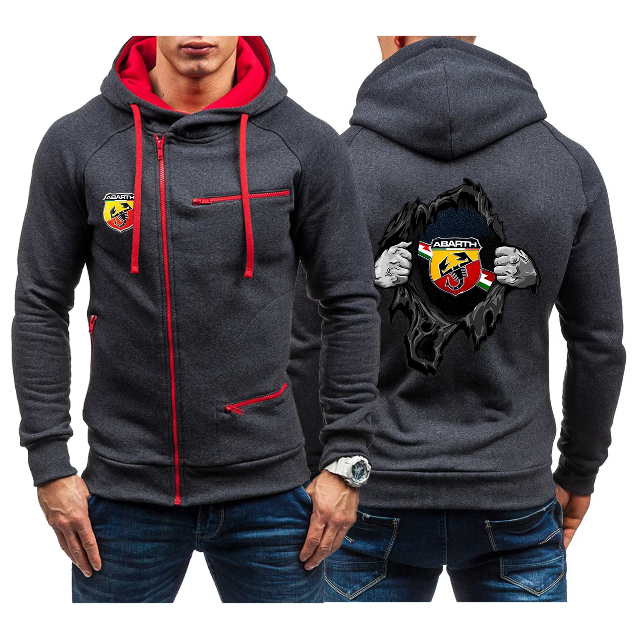 

NEW ABARTH Logo Winter Men Casual Hoodie Men Hoodie / Street Sweatshirt Sports Sweatshirt Women Hooded Leisure Clothing