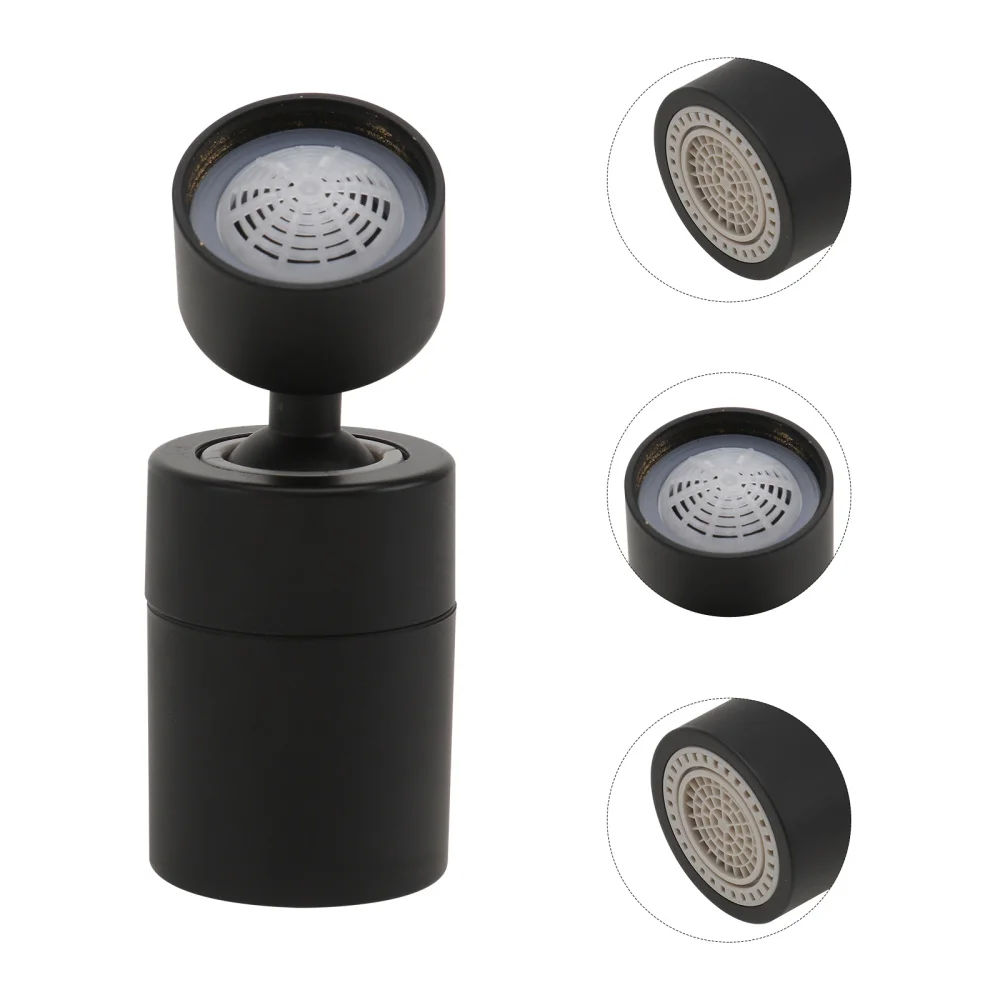 

1Pc Splashproof Nozzle Adjustable Rotating Tap Filter for Kitchen Black