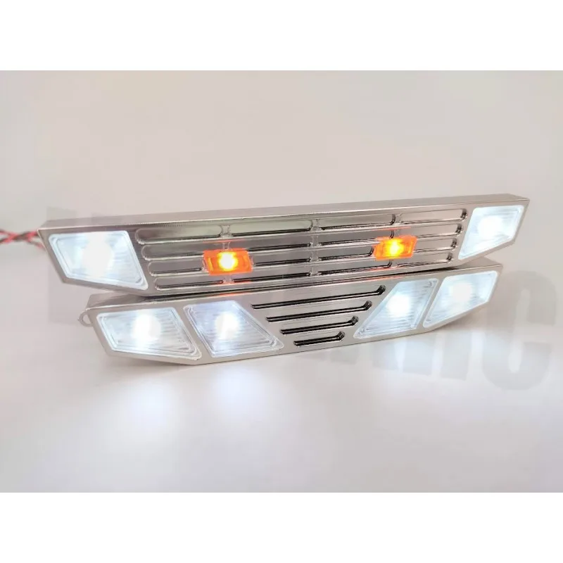 Хромированный гриль светодиодный набор для Тамия 1/14 весы дистанционное