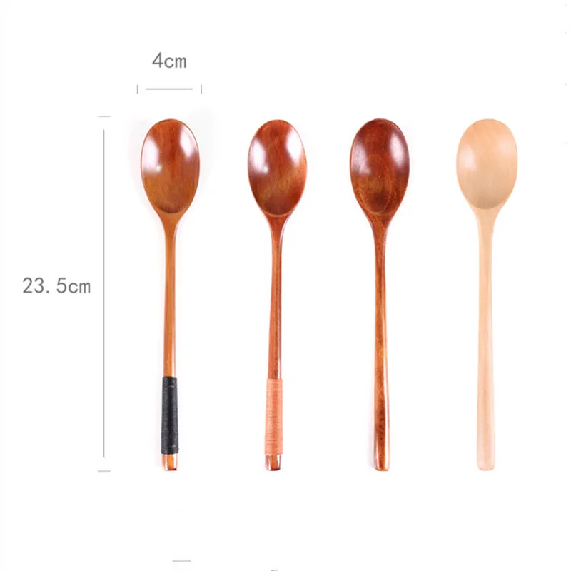 Из натурального дерева ложка из бамбука ложки Пособия по кулинарии обеденный суп