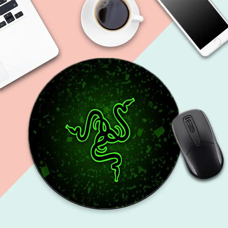 

TOP PC RGB Razer Gamer Speed Mice Retail Small Rubber Mousepad Game Office Work Round Mouse Mat pad XL Laptop Cushion