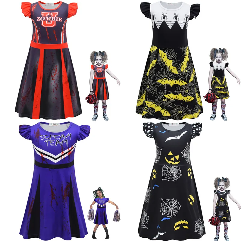Новинка 2021 Детский костюм для Хэллоуина карнавала маскарада косплея чирлидинга