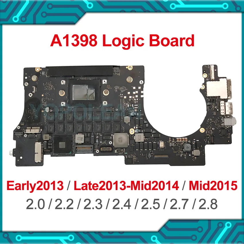 Протестированная оригинальная материнская плата для MacBook Pro Retina 15 &quotA1398