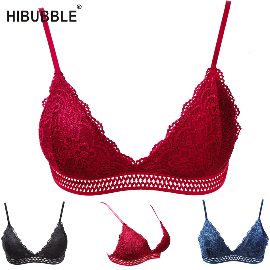 Сексуальный бюстгальтер без косточек с цветочным кружевом для девушек и женщин