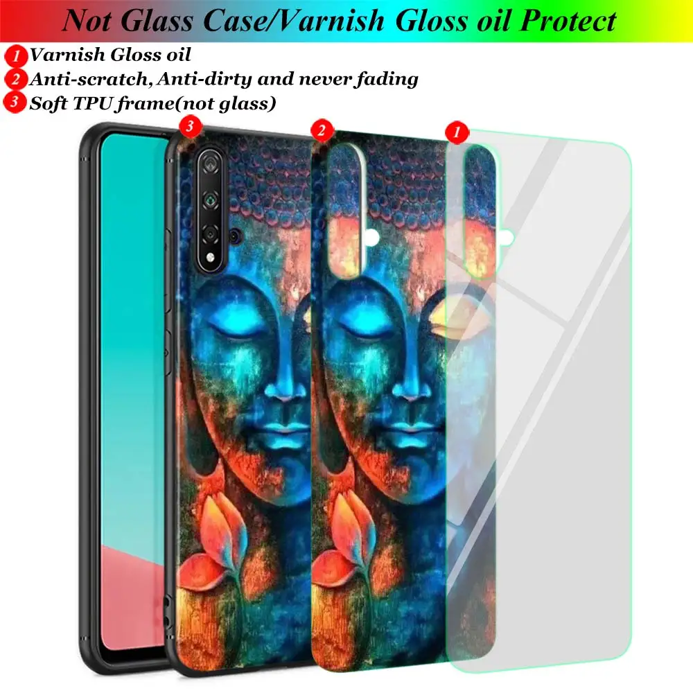 Черный чехол gautama buddha для Huawei Nova 5T 3i P Smart Z Plus 2019 P40 P30 P20 Pro P10 P9 Lite телефона | Мобильные