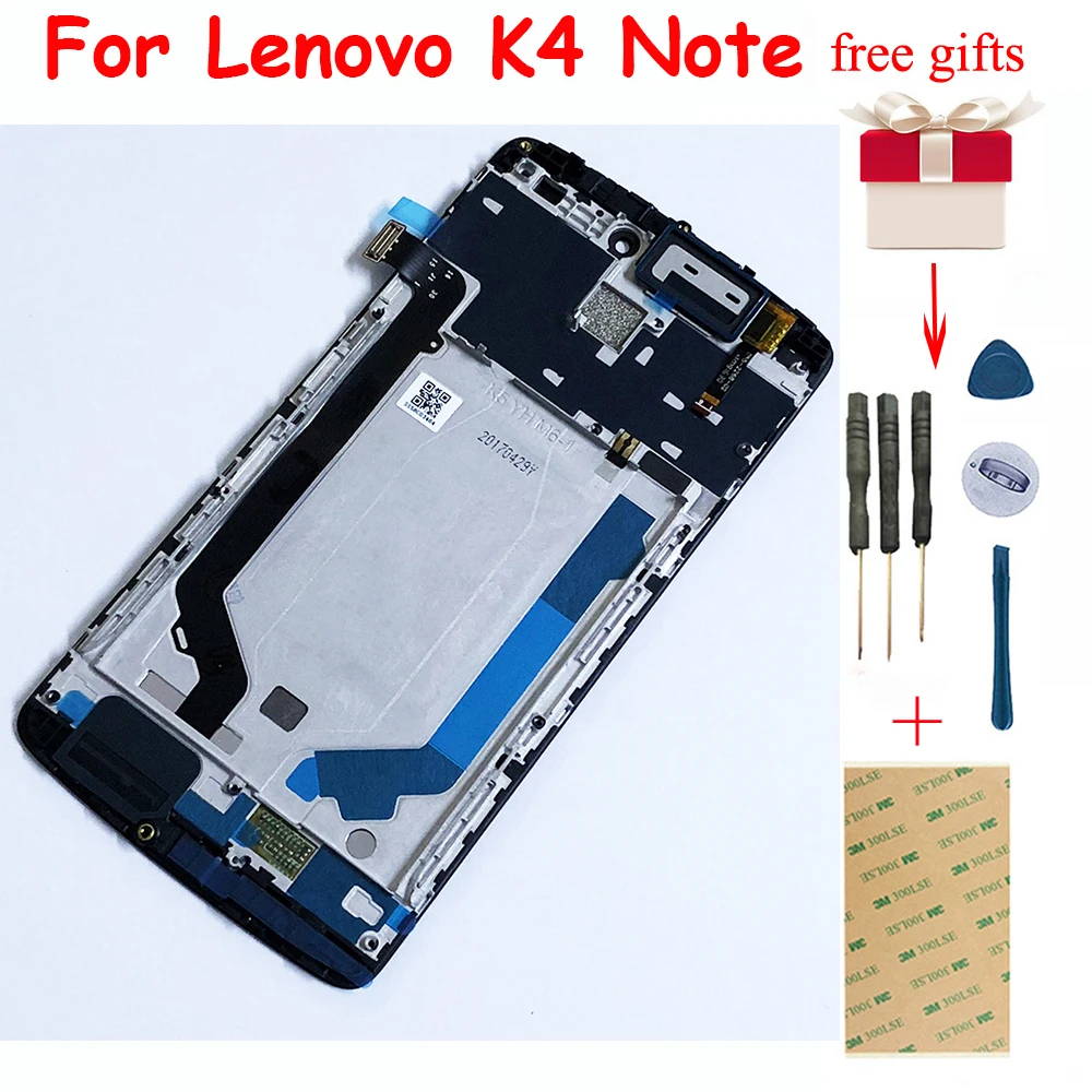 Сенсорный экран для Lenovo K4 Note A7010 A7010a48 дигитайзер сенсорное стекло + ЖК дисплей