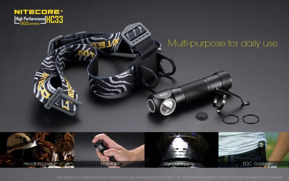 NITECORE HC33 комплект фар CREE XHP35 HD Макс. 1800 люмен налобный фонарь 8 режимов работы наружный светодиодный головной светильник для поиска велосипеда