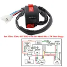 Корпус кнопки пуска и выключателя света для Polaris Can-Am Yamaha Suzuki Honda Kawasaki 150cc 250cc PIT Quad Dirt Bike ATV багги