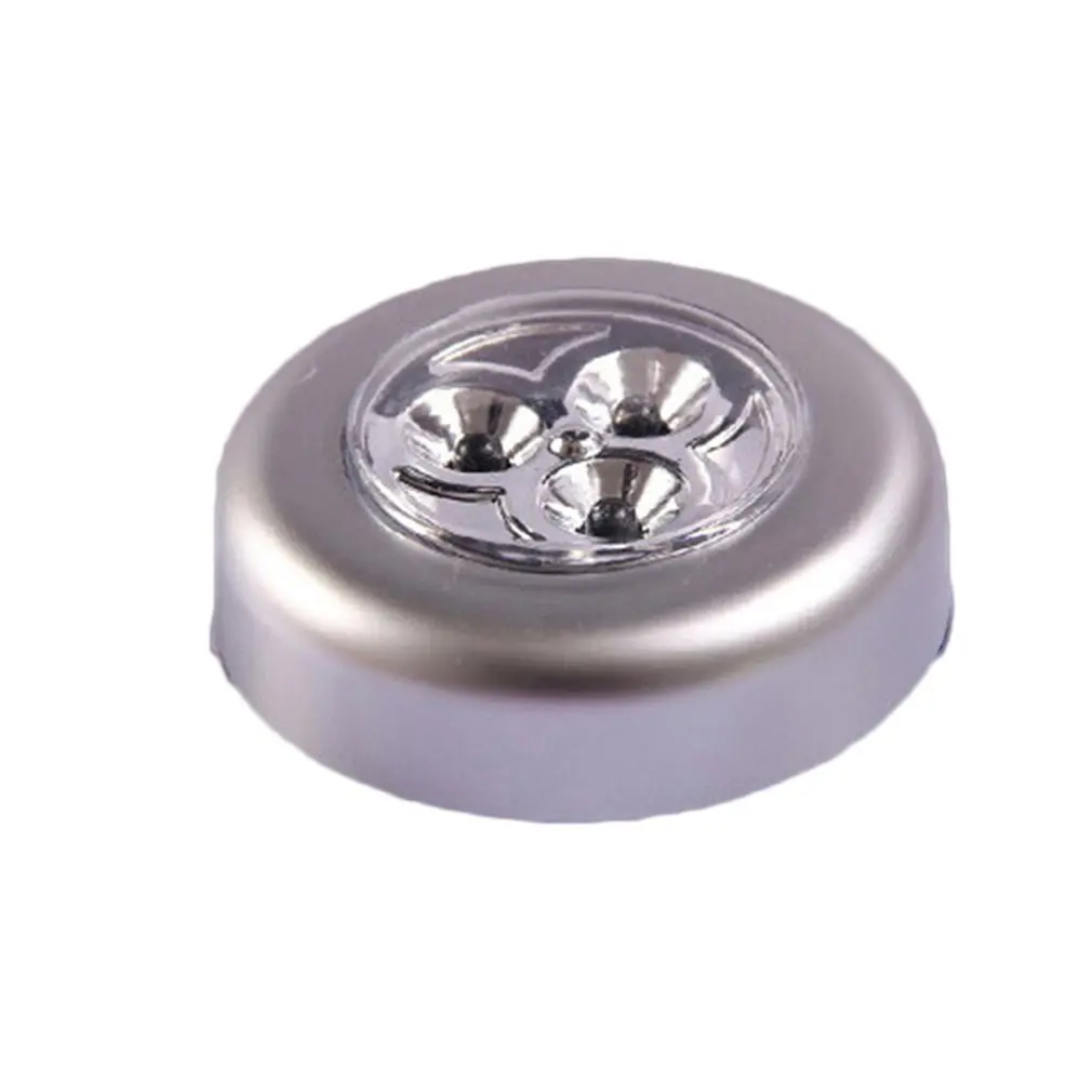 ICOCO креативный круглый сенсорный светильник 3LED s автомобильный ночной Светильник