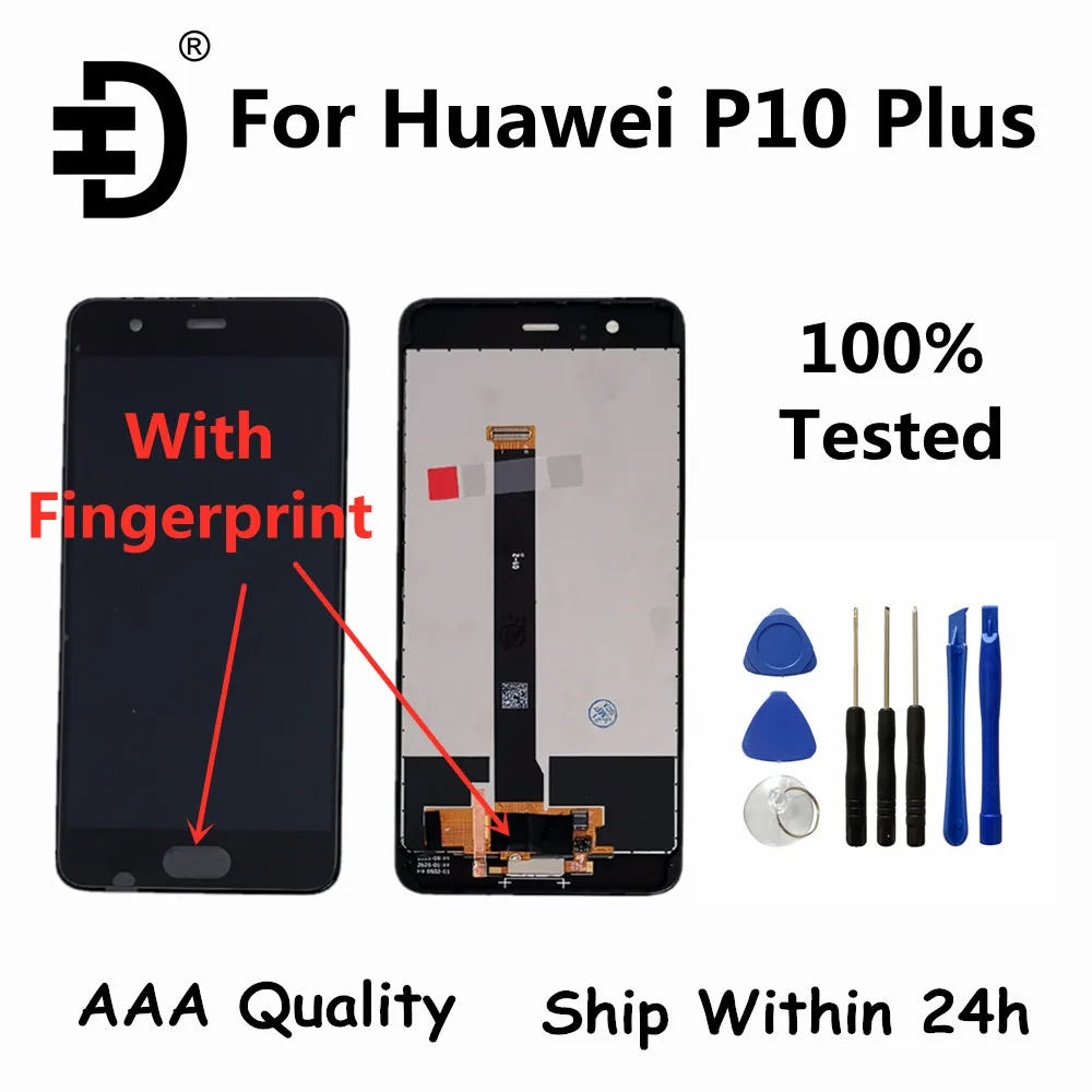 

ЖК-дисплей для Huawei P10 Plus, ЖК-дисплей с сенсорным экраном и дигитайзером, сменный экран для Huawei P10Plus, ЖК-дисплей для телефона