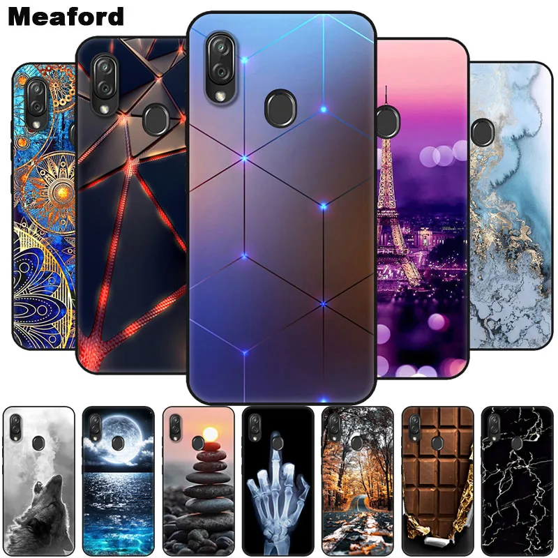 Чехол для телефона Alcatel 1A 2020 Мягкая силиконовая задняя крышка 1B 1S 3L 1V черный чехол