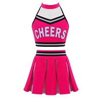 kids girls cheerleader uniform school girls stage performance outfit for halloween cosplay themed party cheer leader costumes