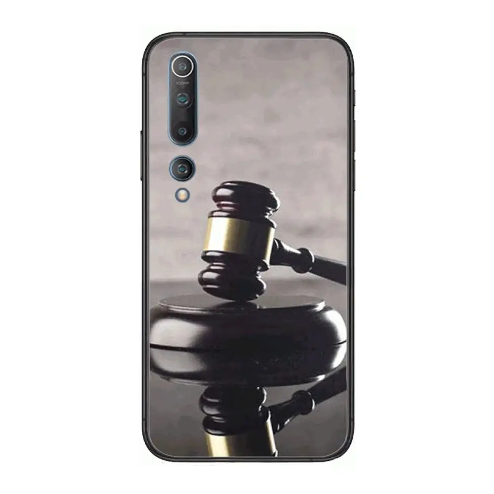 

Law Student Lawyer Judge Phone Case For xiaomi mi11 5g 10 liti Ultra 9Pro SE 3 8 Note Anime Black Cover Silicone Back Pretty tpu