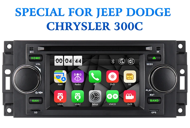 A-Sure 5 ''Авто Радио DVD стерео gps навигация для Jeep Grand Cherokee 2002-2004 Jeep Wrangler 2003-2006 16G rom OBD