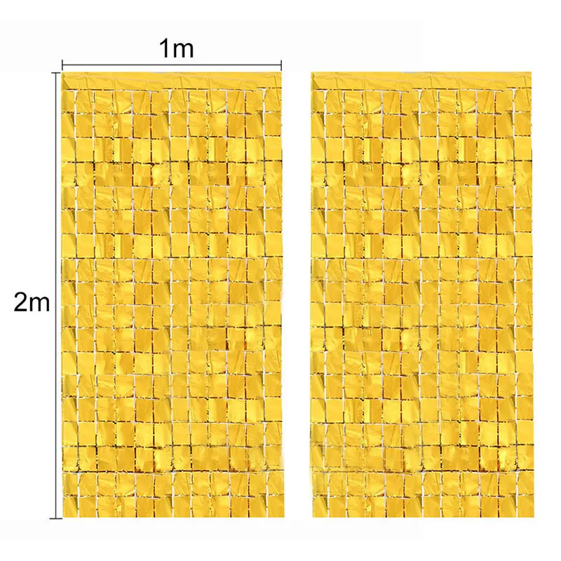 

Curtain Sequin Backdrop Wedding Decor Baby Shower Foil Golden Sequin Wall Glitter Backdrop Curtain Birthday Party Background Diy