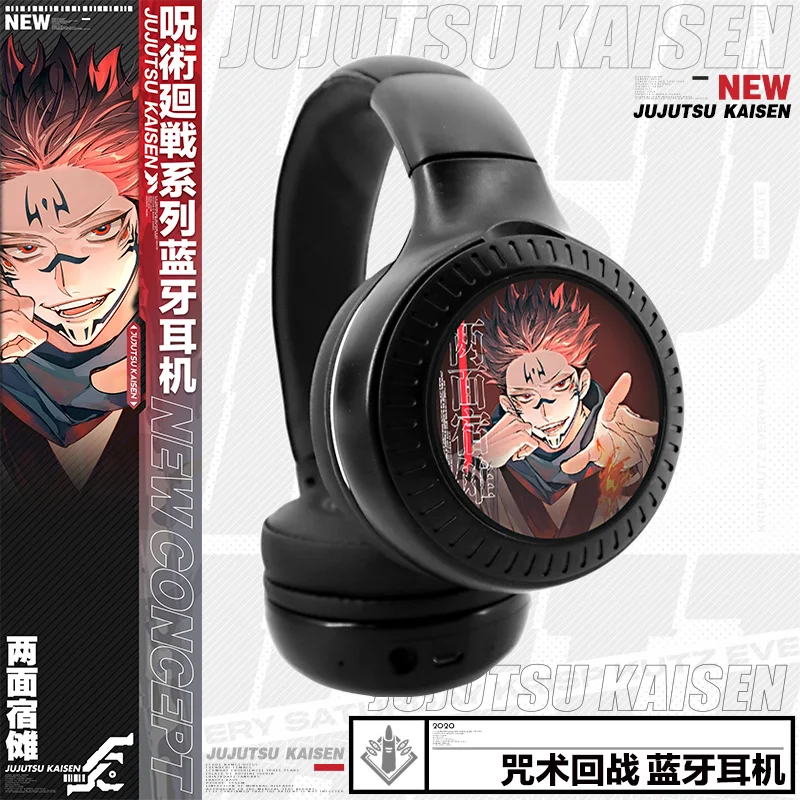 

Anime Jujutsu Kaisen Gojou Satoru Ryomensukuna Wireless Bluetooth Headset Comfortable Foldable Gaming Headphones Cosplay Gift
