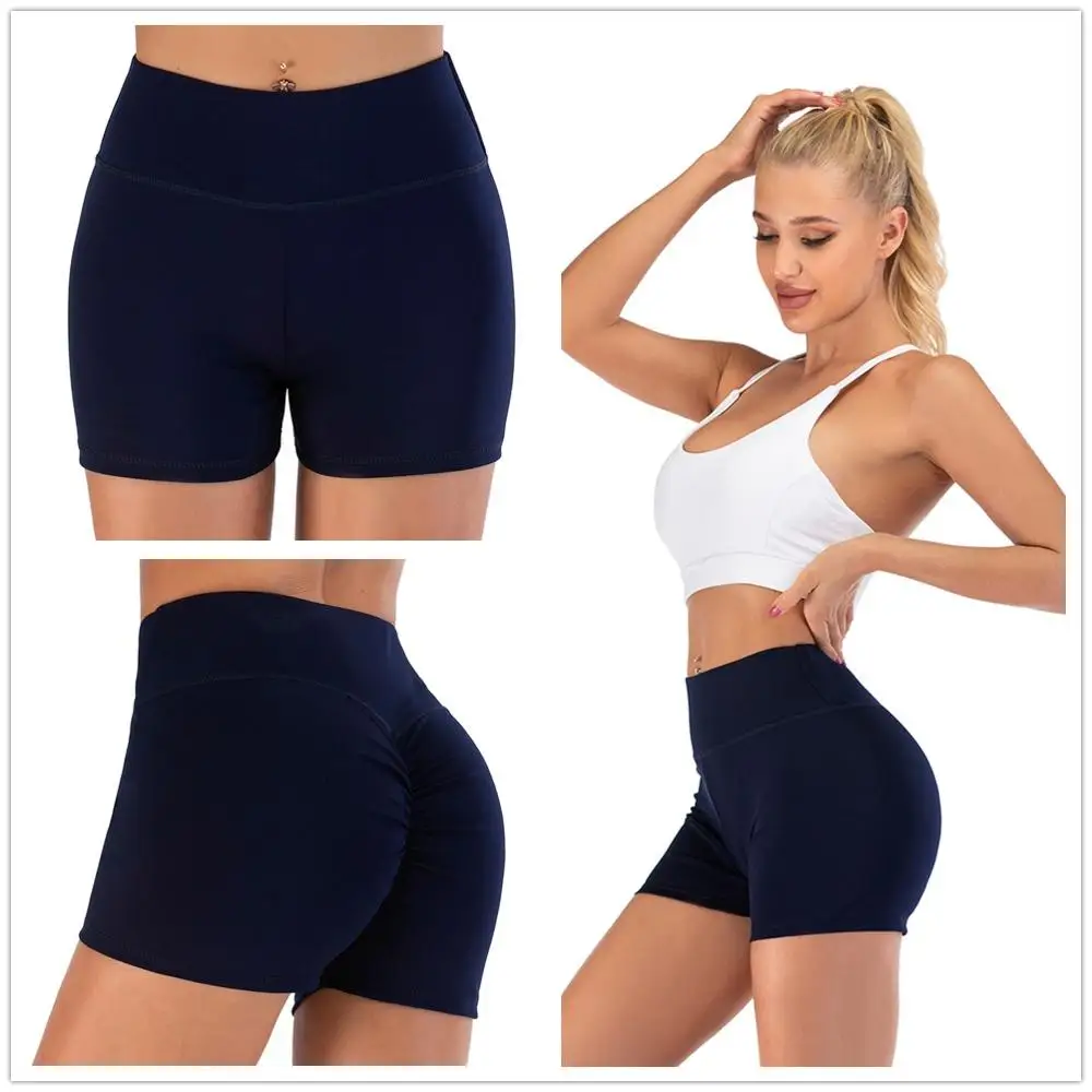 

Sexy Yoga Shorts Women Sports Wear Fitness Short Pants Skinny Female Push Up Gym Clothing Solid Color Elastic Breathable Flex