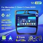 Авторадио для Mercedes C Class C-Class W203 2002 2003 2004 2005 2din автомобильное радио, мультимедийный плеер, GPS-навигация Carplay 4G WiFi