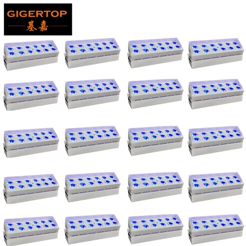 20 Tiptop сценический прожектор TP-G3037-6IN1 12x18 Вт Tyanshine RGBWA UV 6 цветов DMX батарея беспроводной светодиод настенная шайба Свет белый/черный - Цвет: 20