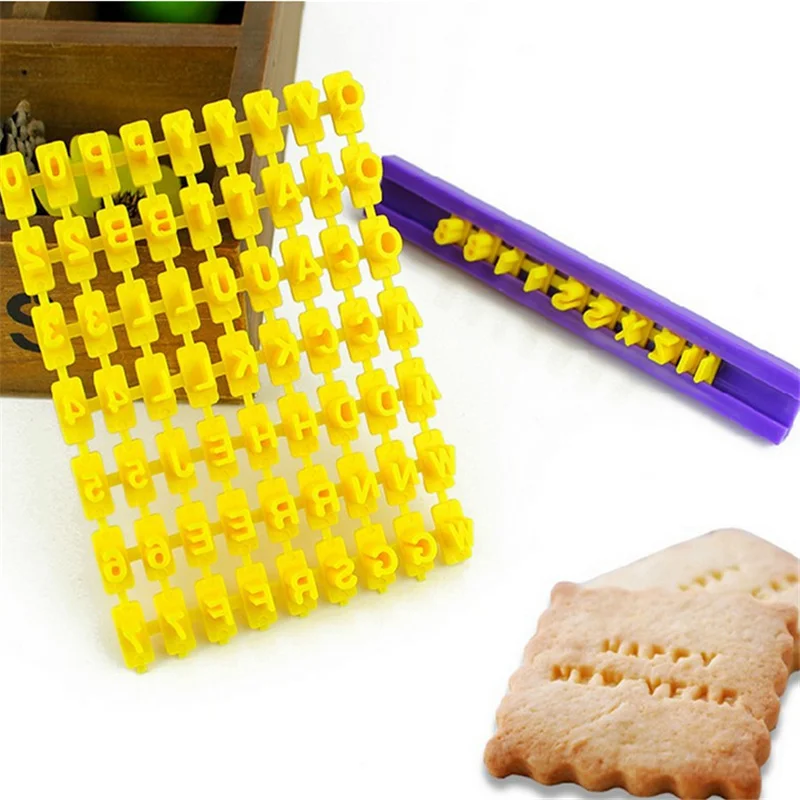 

Alphabet Number Letter Baking Mould 3D Cookie Biscuit Stamp Embosser Cutter Cake Fondant DIY Molds