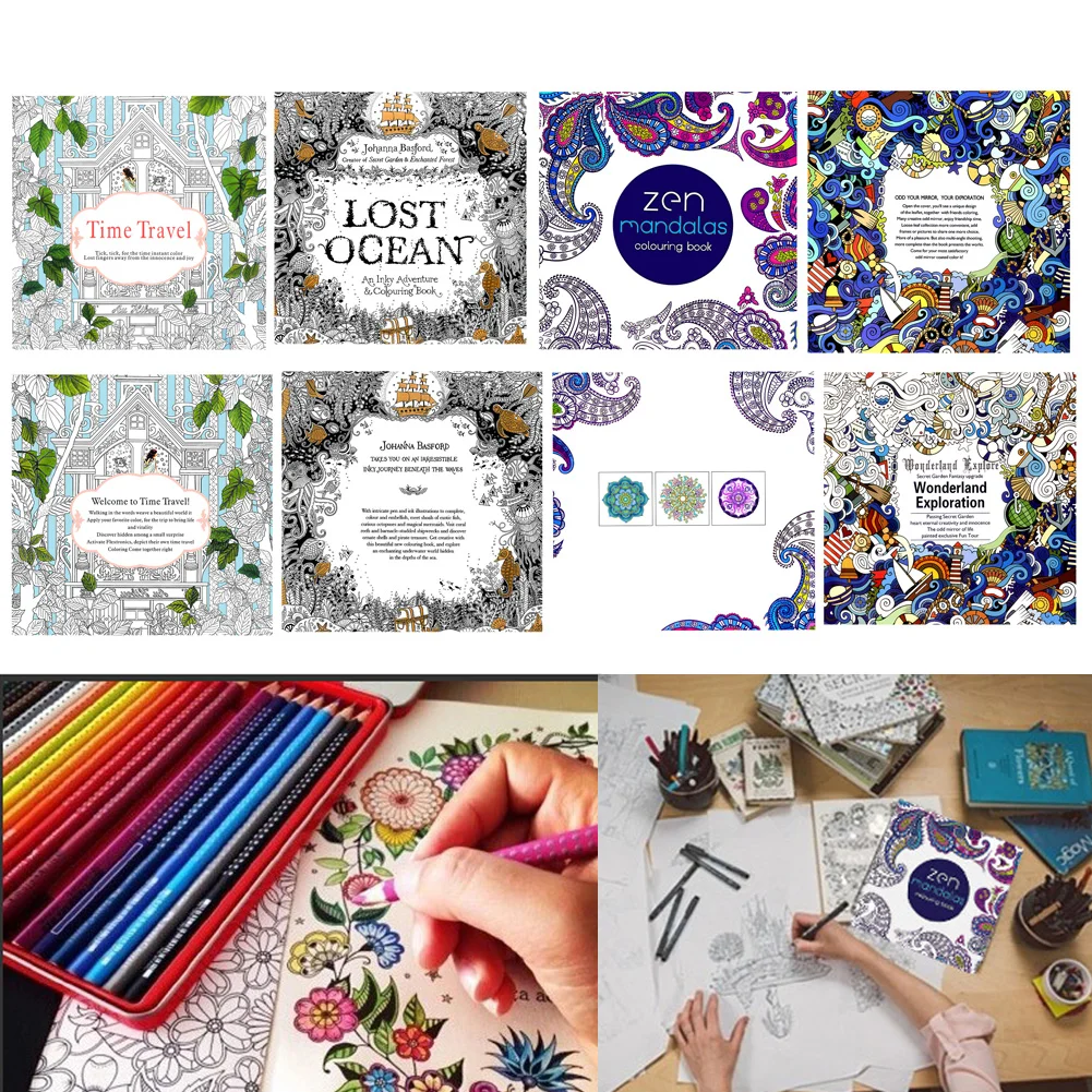 

Livre pour enfants Graffiti Coloring Book Peinture English Books Zen Mandalas