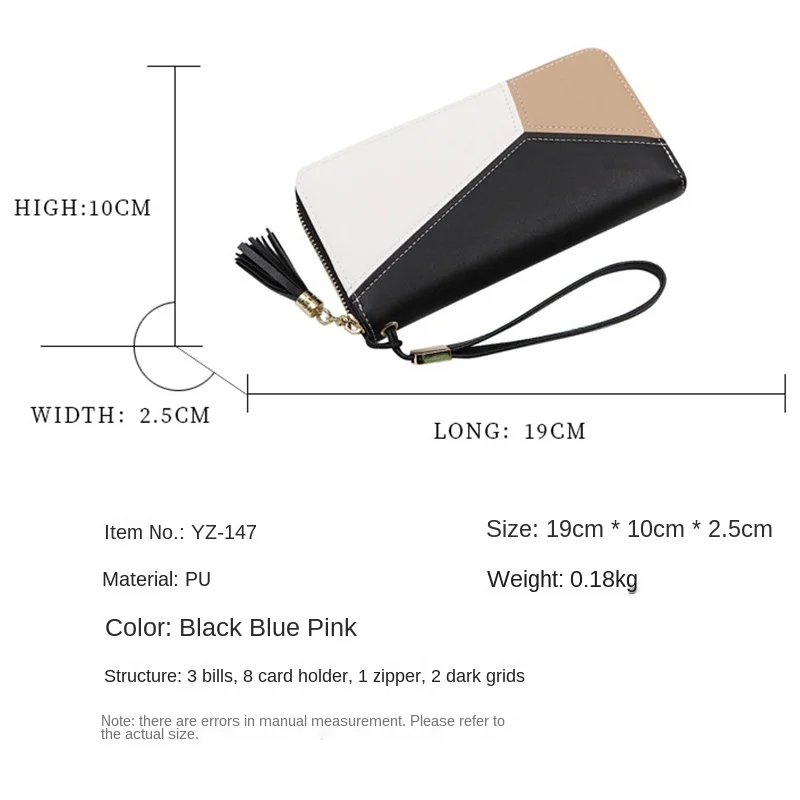 Женский кошелек из искусственной кожи с кисточкой на молнии | Багаж и сумки