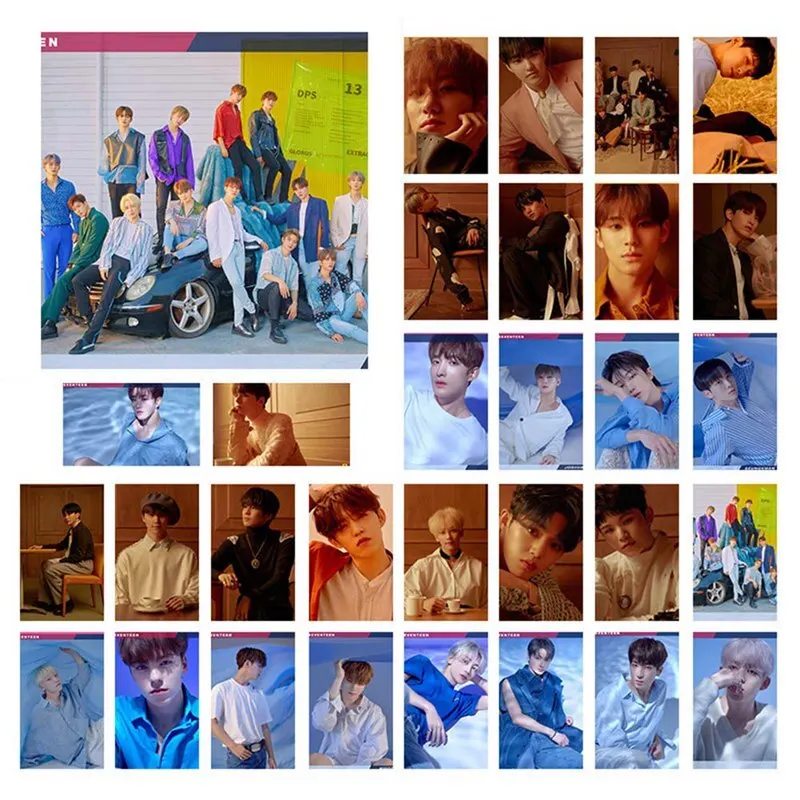 

Kpop Nuest new album member photos SEVENTEEN member photo selfie card postcard LOMO card suit