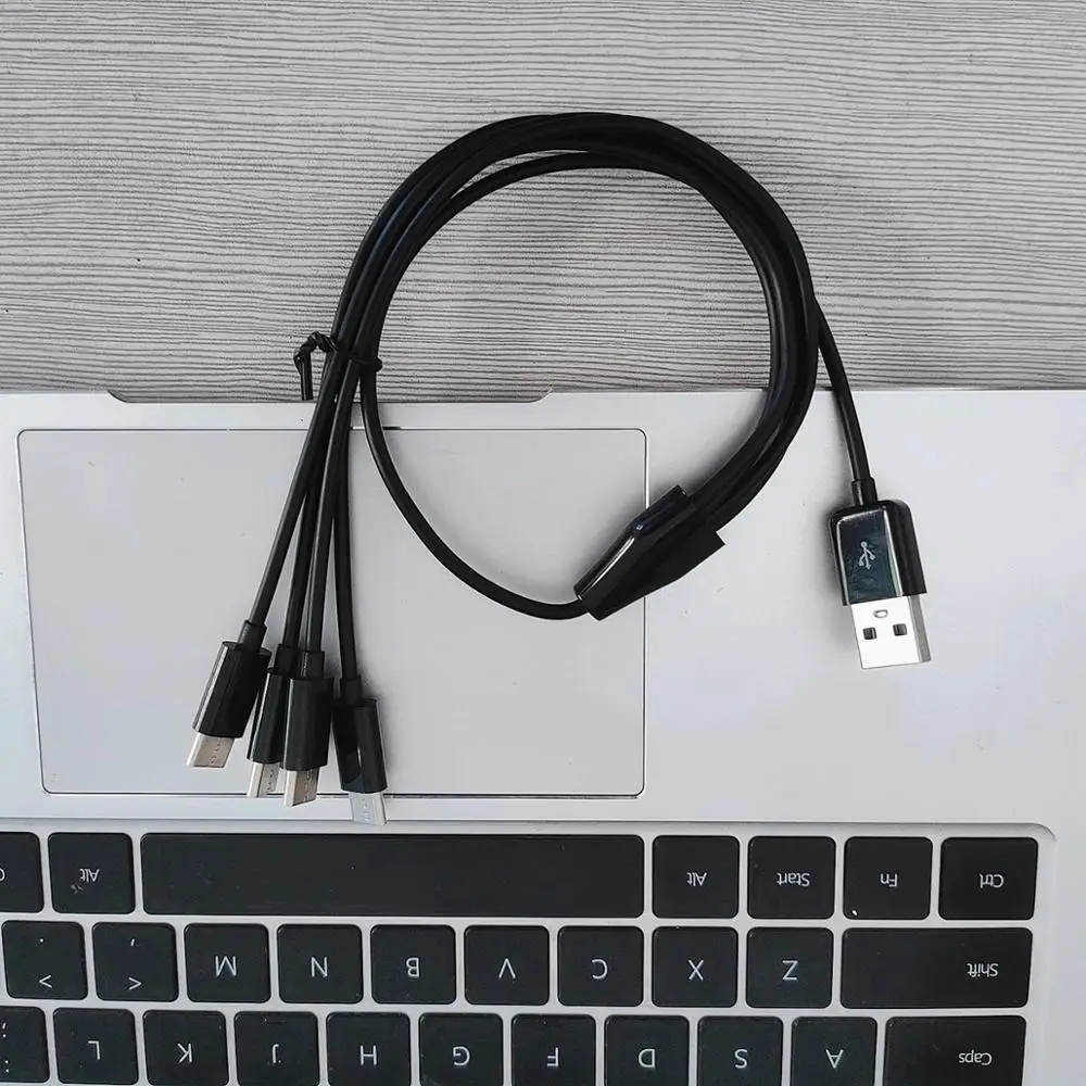 2 шт./лот 50 см usb к 4 тип-c кабель для зарядки | Электроника
