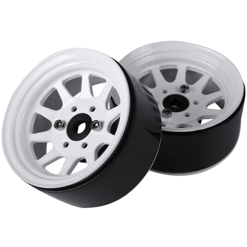 

107G/Pcs Metal Alloy 1.9 Beadlock Wheel Rims with 1Pcs Metal Gearbox Mount Transmission Holder