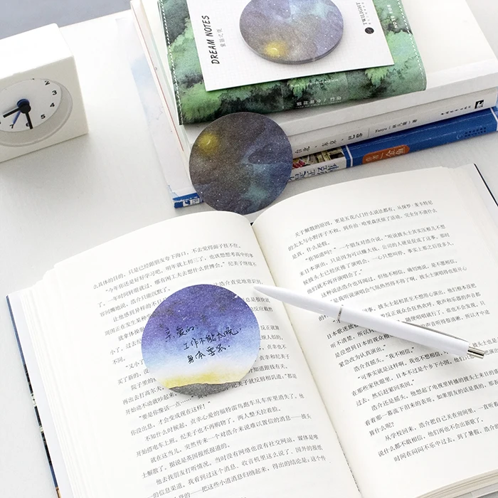 

1 Pcs Cute Fantasy Planner Stickers Paper Sticky Notes Memo Pad School Office Supplies For Student Child Kids Stationery