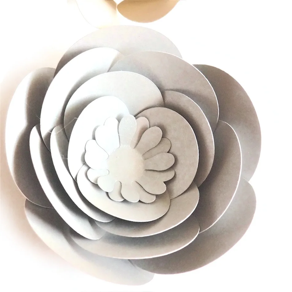 Набор бумажных цветов и листьев ручной работы Декорации для свадебных торжеств