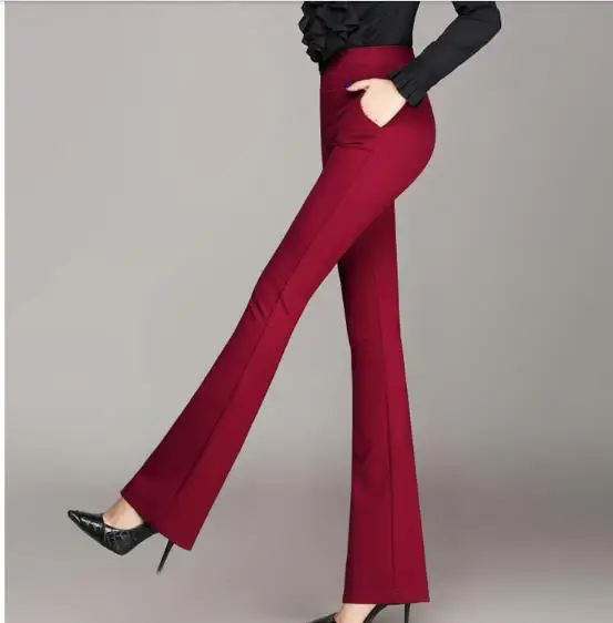 Брюки-Капри с высокой талией для женщин деловые брюки большого размера офиса