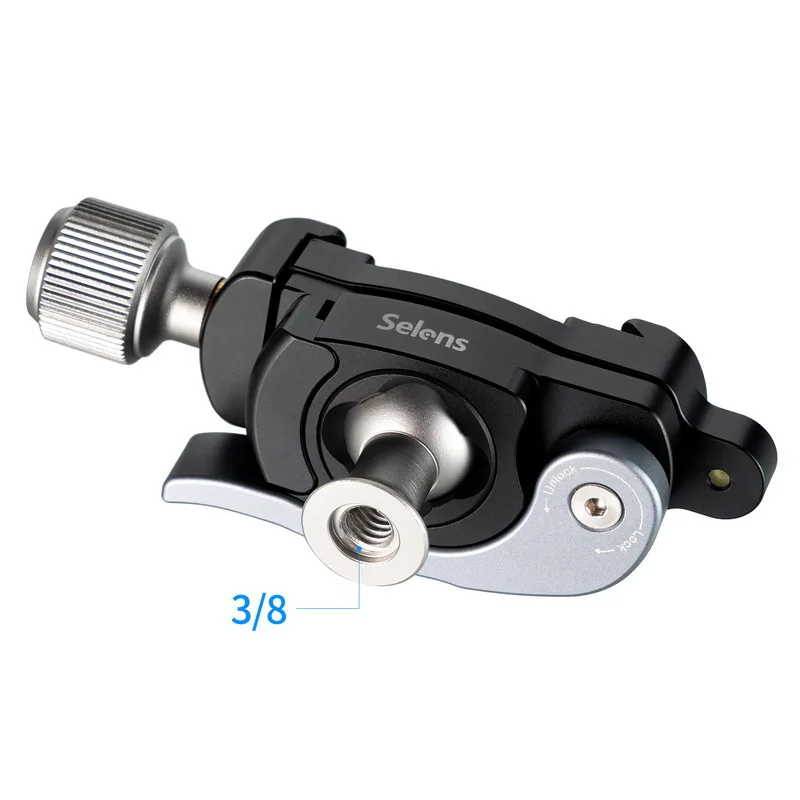 

DSLR Camera Aluminum Ttripod mount for Camera Monopod Smartphone Clip Phone Adapter Aluminum Alloy Super Clamp 1/4 Screw Hole