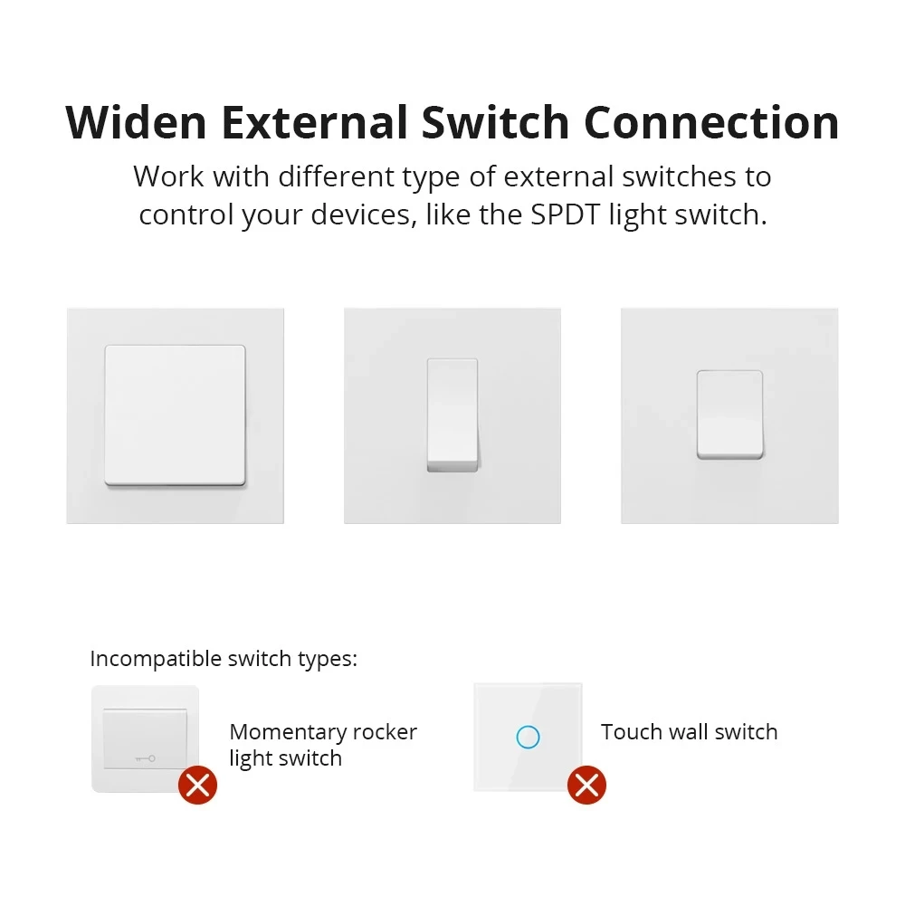 Itead SONOFF ZBMINI Zigbee 3.0 Two Way Smart Switch Timer Home Works with SmartThings Alexa Google e-WeLink | Электроника