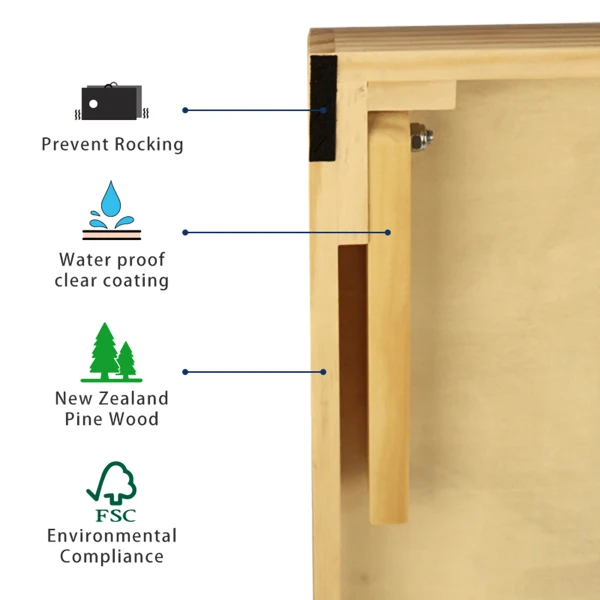 De madera, tableros de Atento boda con 8 bolsas de Cornhole-4