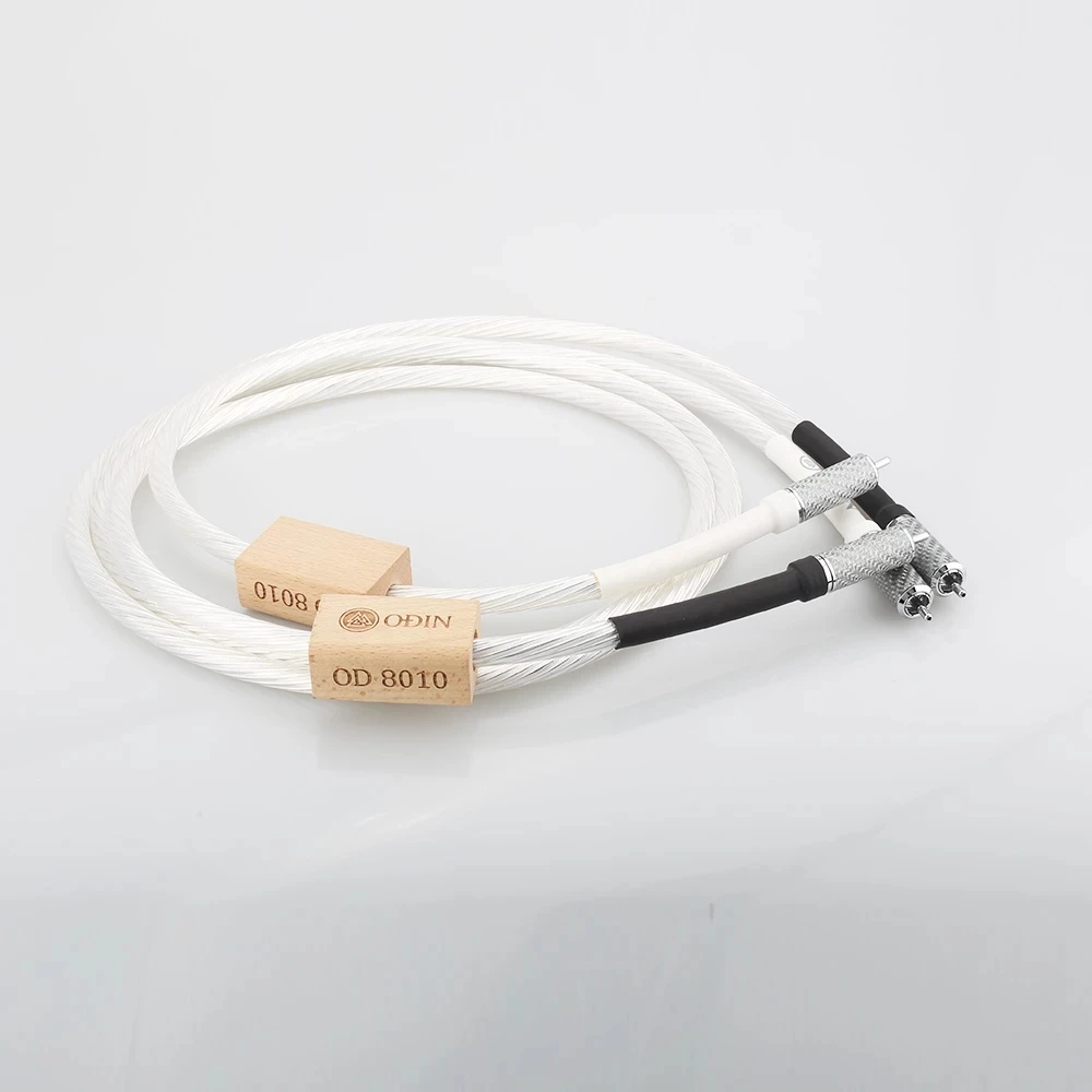 

Высококачественная пара Audiocrast Nordost Odin Supreme, интерсоединение RCA, аудиокабель с разъемом RCA из углеродного волокна