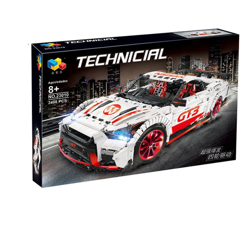 3408 шт GT-R RC гоночный автомобиль с функцией двигателя пульт дистанционного