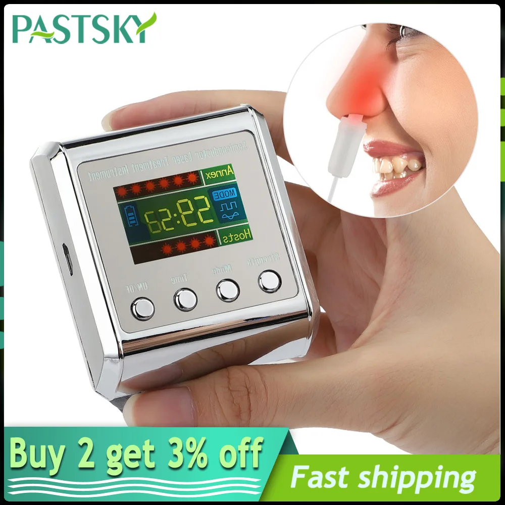 

650nm Laser Physiotherapy Wrist Watch Diode LLLT for Sinusitis Diabetes Hypertension Treatment Diabetic Home Therapy Instrument