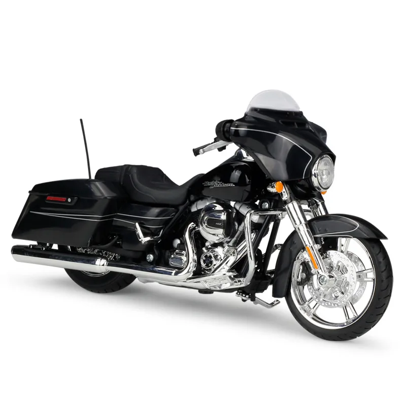 

Модель мотоцикла Harley-Davidson Street Glide в масштабе 1:12, литый под давлением, коллекционная игрушечная мини-модель мотоцикла, подарок