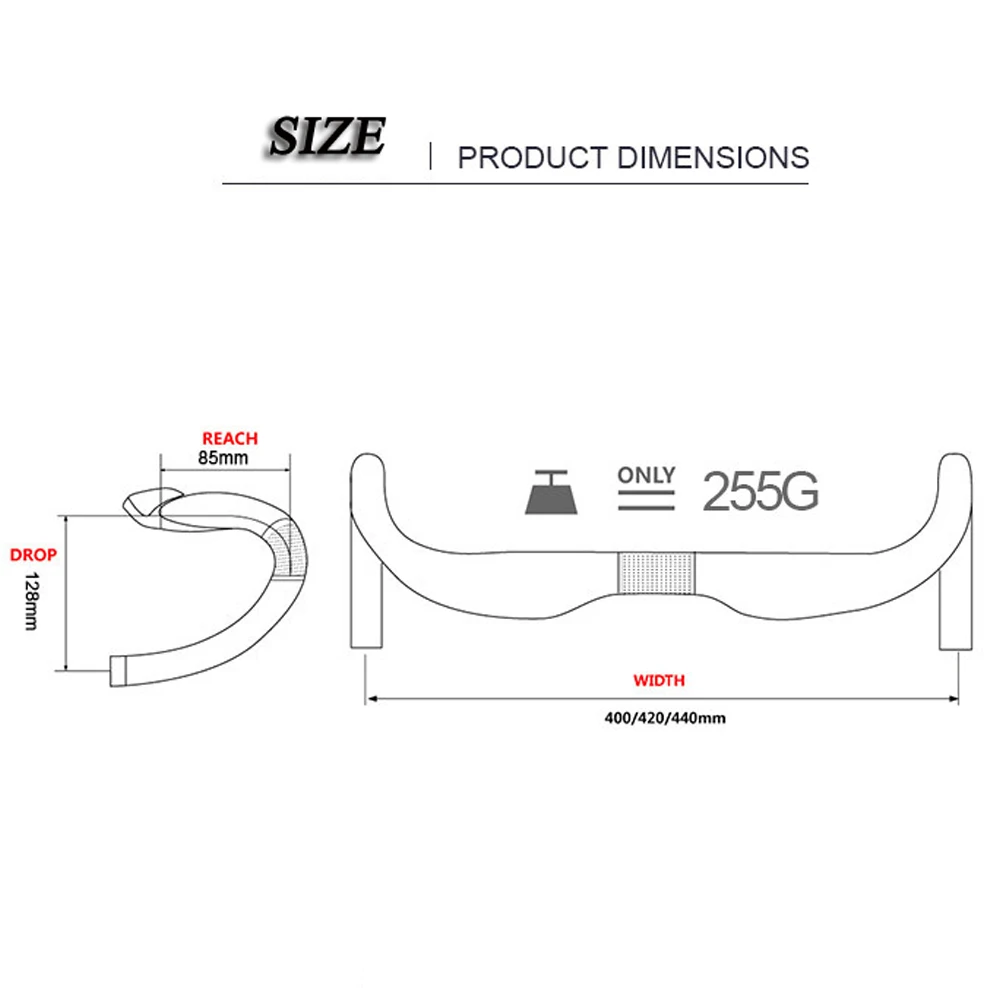 

DODICI Italian Full Carbon Fiber Bike Handlebar Non-slip Road Bicycle Bend Bar Tube UltraLight Cycling Handle Racing Bike Parts
