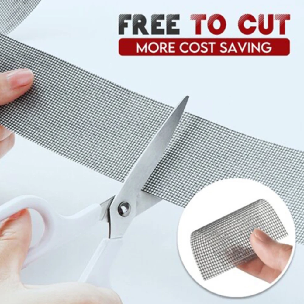 

Anti-mosquito Screen Window Repair Patch Net Mesh Sticky Wires Tape New Door Mosquito Netting Patch Repairing Broken Hole 1PC