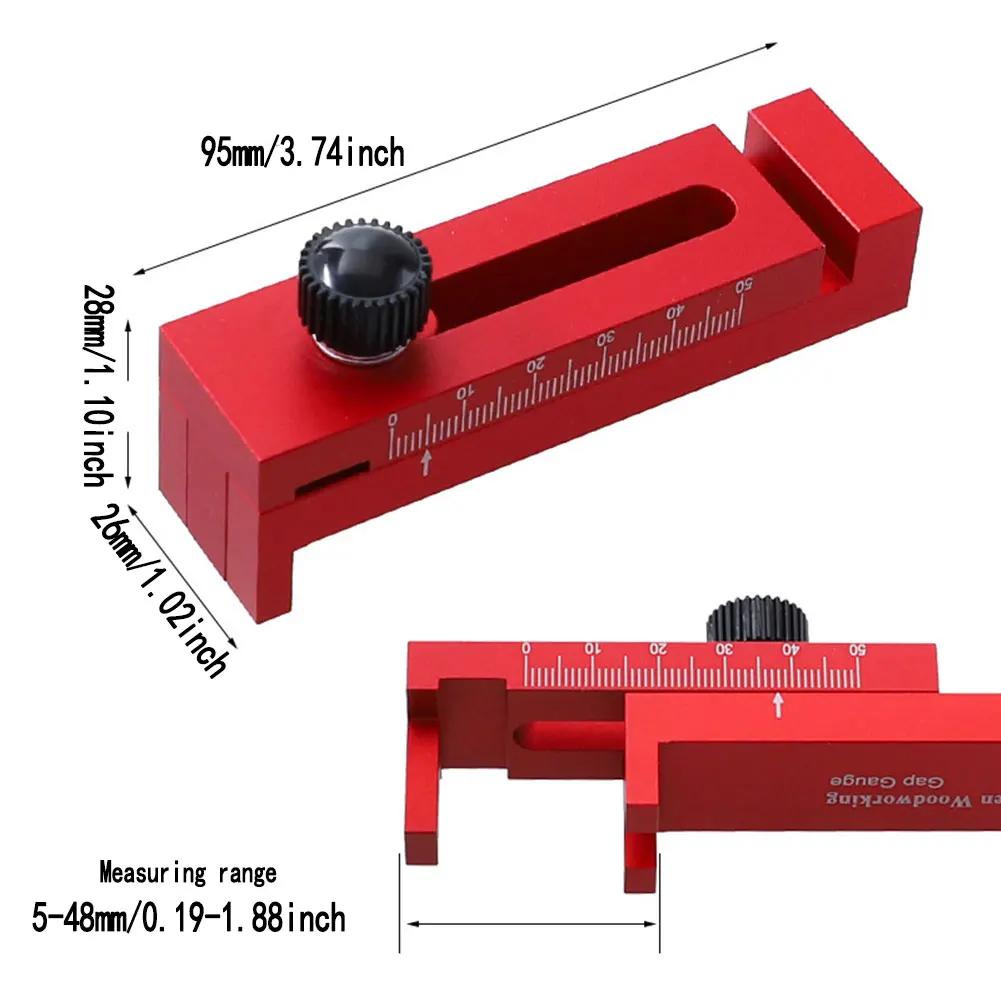 

Wood Tenon Measuring Tool Woodworking Feeler Depth Measuring Ruler Line Sawtooth Ruler Measurement Tool Grooving Cutting Table