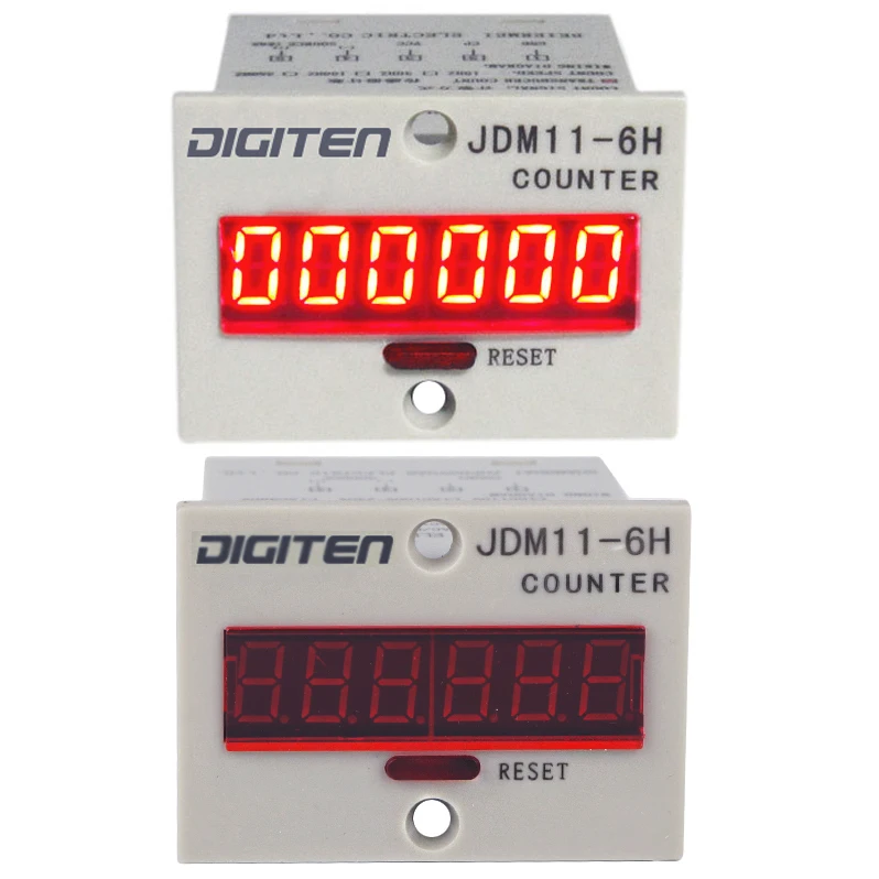 DIGITEN 12V 24VDC 6 значный 0 999999 светодиодный дисплей цифровой вверх счетчик + NPN датчик