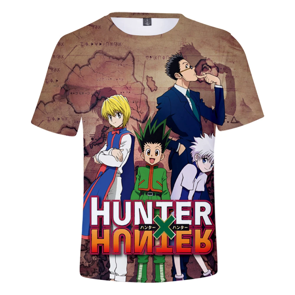 

HUNTERxHUNTER 3D Printed T-shirts Women/Men Fashion Summer Short Sleeve Tshirts Hot Sale Casual Streetwear Clothes