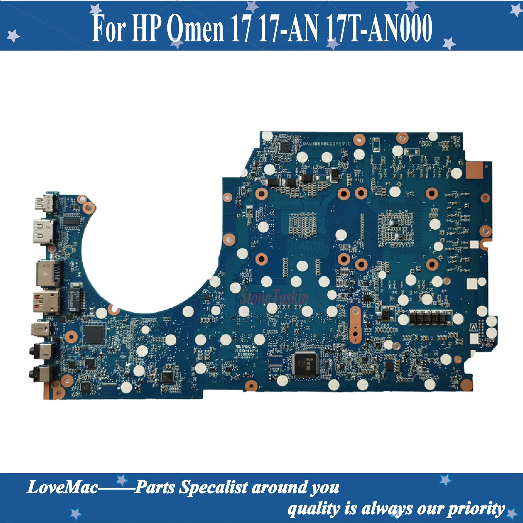 929515-601 929515-001 для HP Omen 17 17-AN 17T-AN000 материнская плата ноутбука GTX1070 8 Гб SR32Q I7-7700HQ DAG3BBMBCG0